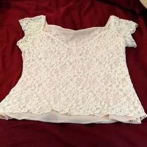 Fully Lined Lacy Top